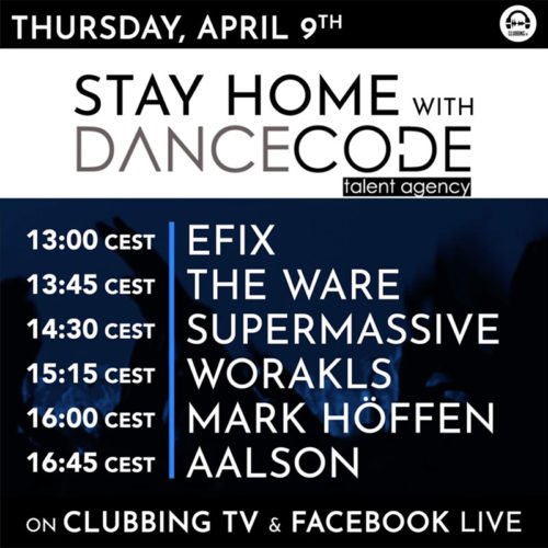 Today’s special show with Dancecode -Clubbingtv.com