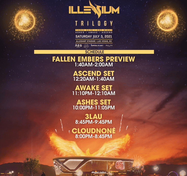 ILLENIUM announced the live stream of ‘Trilogy’ from Vegas!