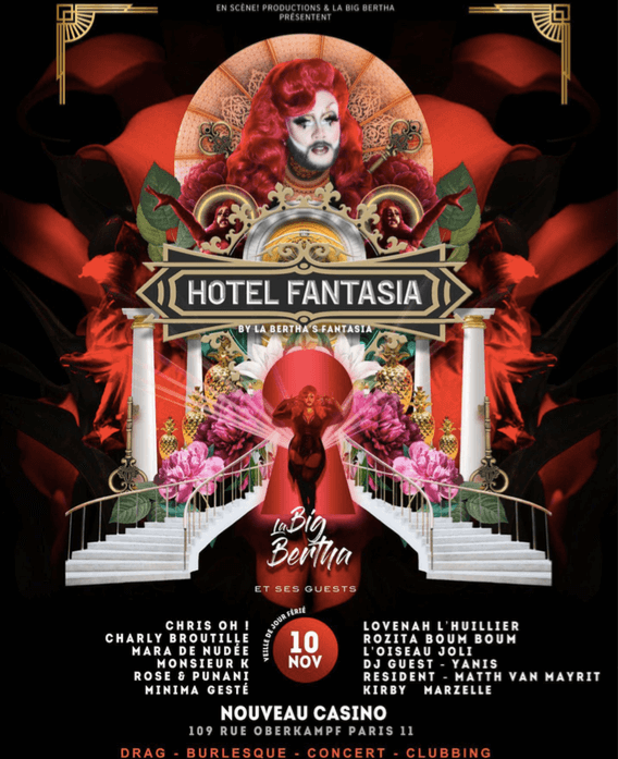 La Big Bertha invites you to Hotel Fantasia!