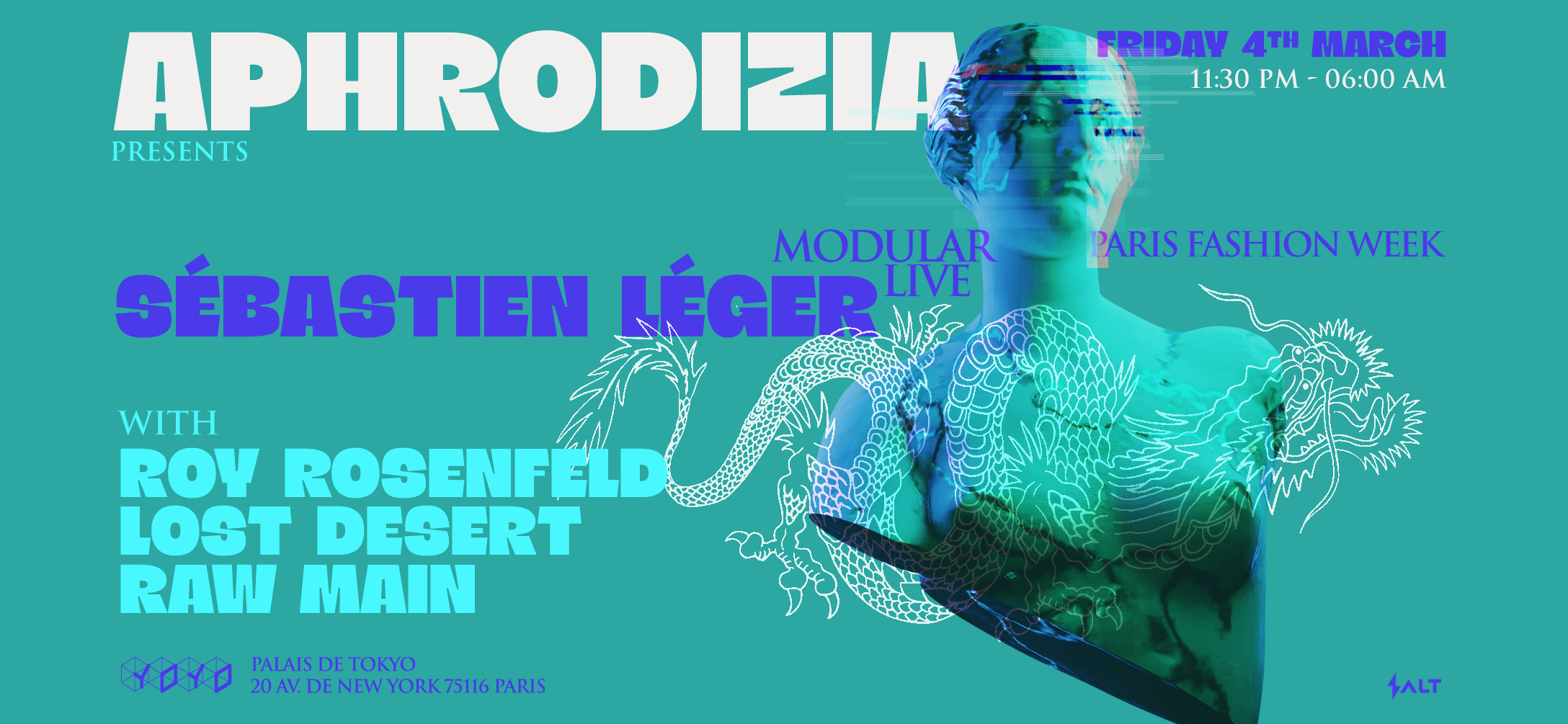 APHRODIZIA presents: Sébastien Léger (Modular Live), and more!