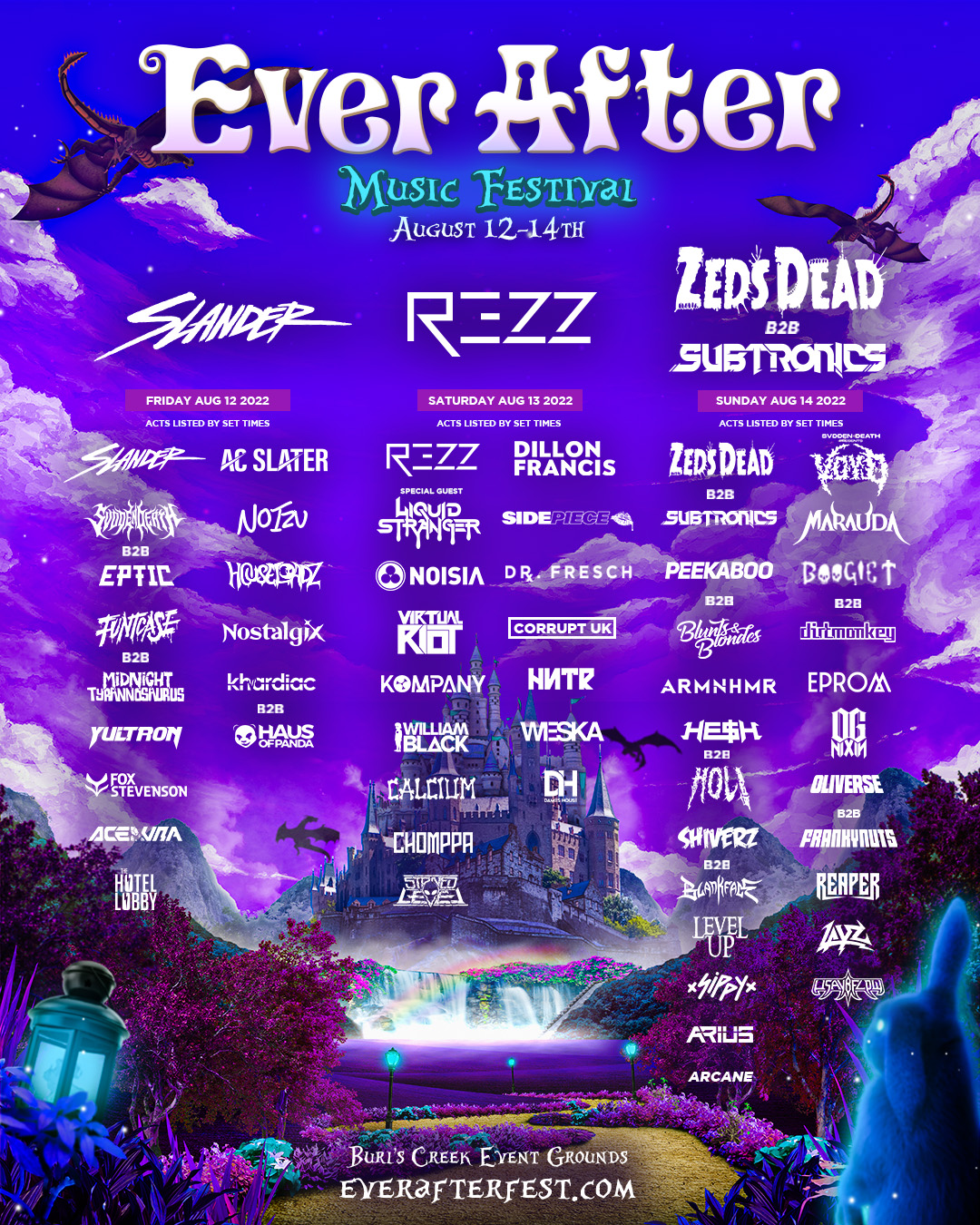 Ever After Festival is back in 2022 with a huge lineup!