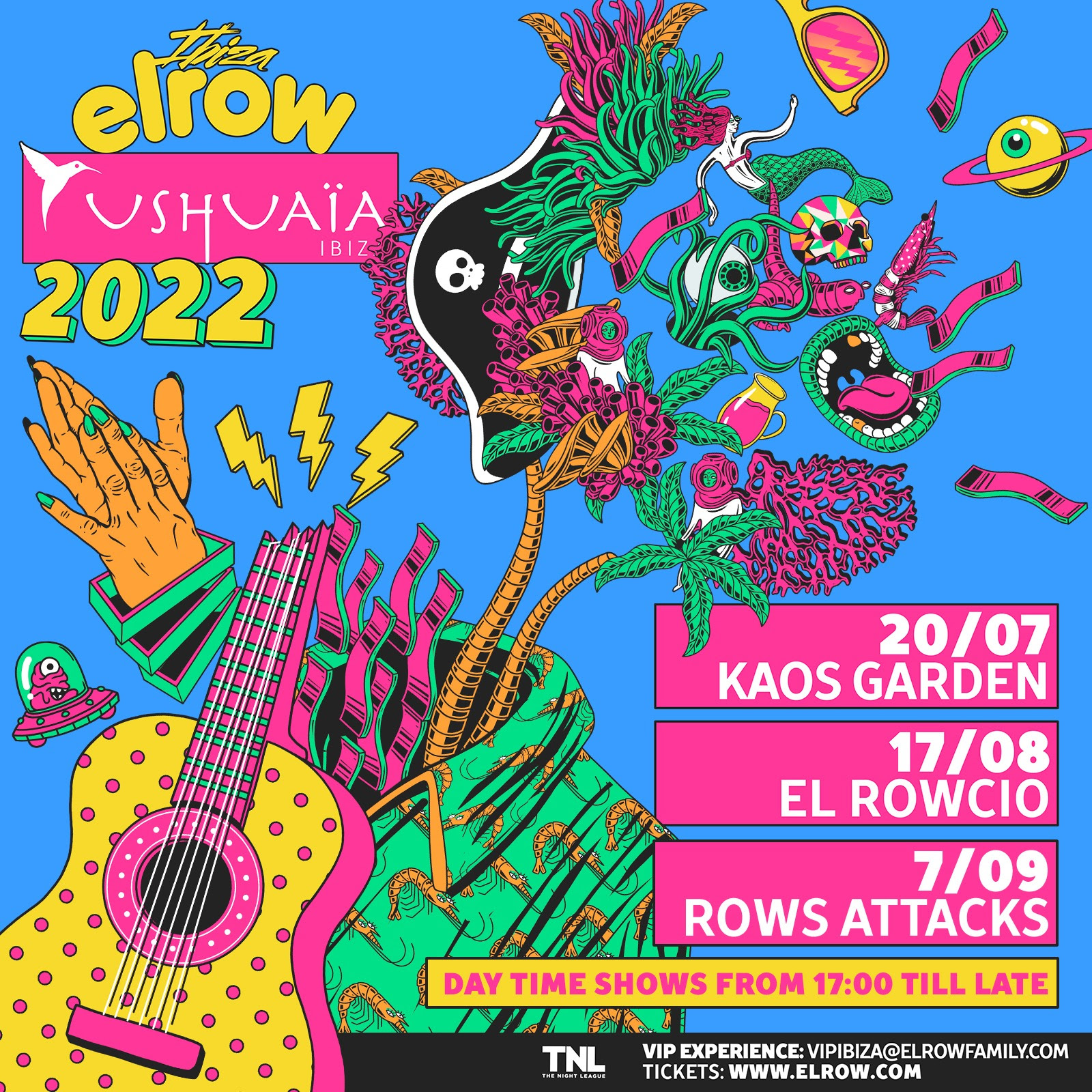 Come back: elrow event at Ushuaïa Ibiza!