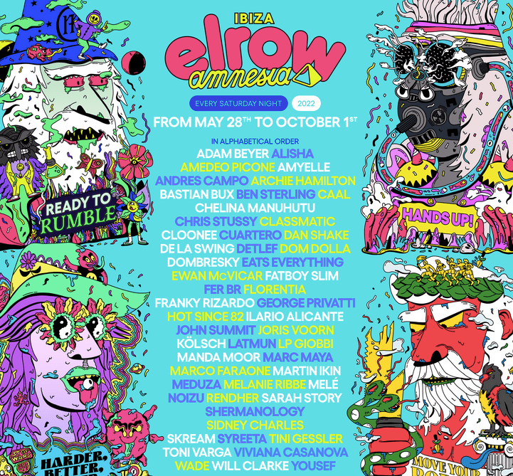 It’s elrow’s turn to announce an amazing lineup for Ibiza!