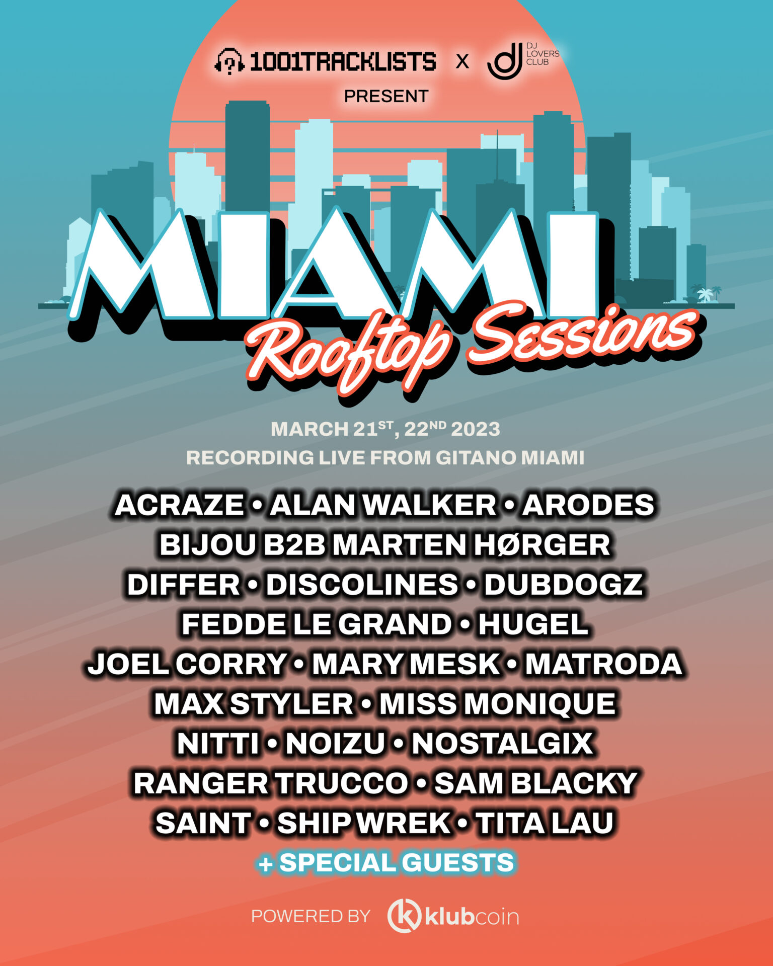 1001Tracklists Miami Rooftop Sessions: A Genre-Bending Electronic Music Extravaganza