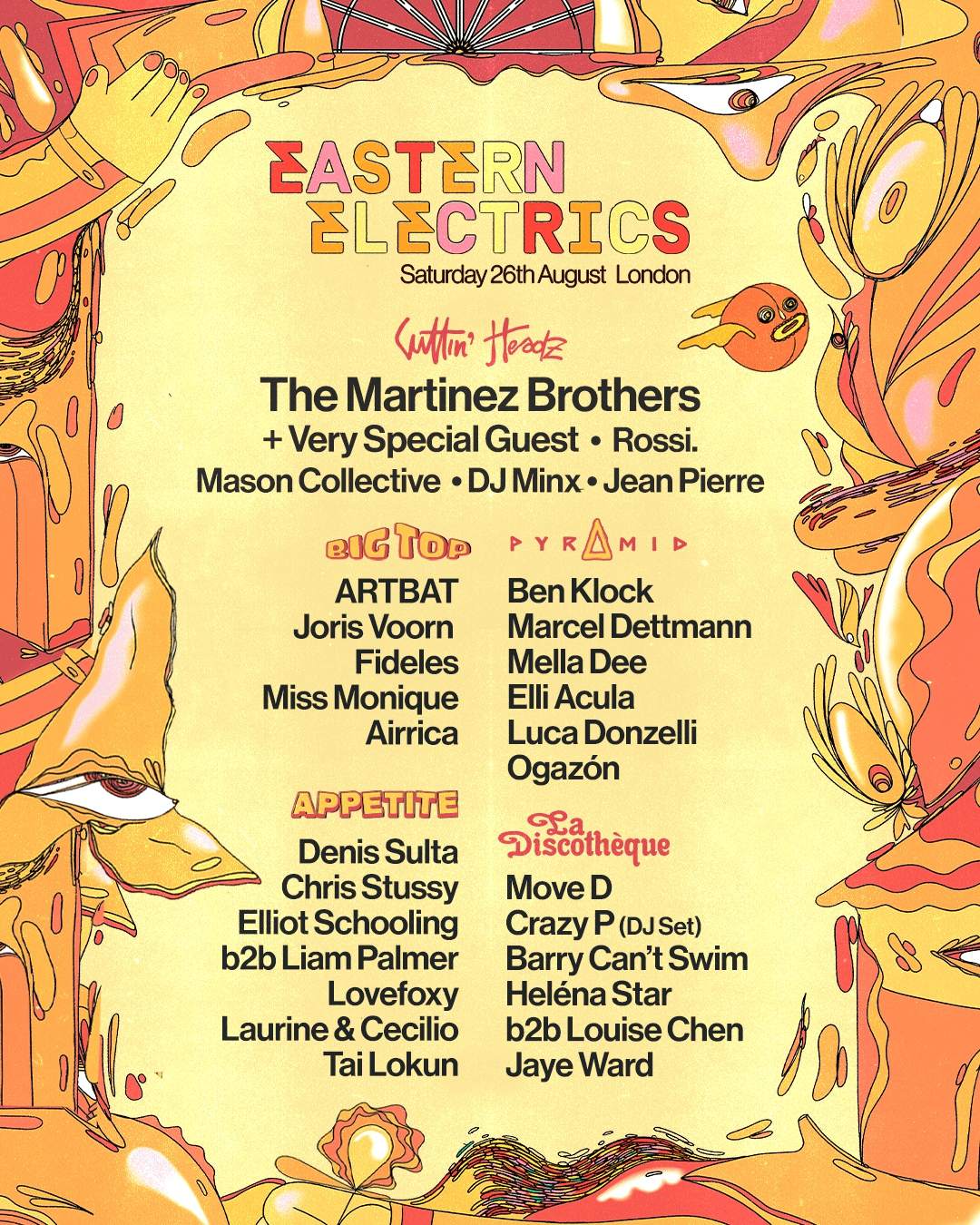 Eastern Electrics Festival 2023 (Cuttin’ Headz, Pyramid, Appetite, La Discotheque)