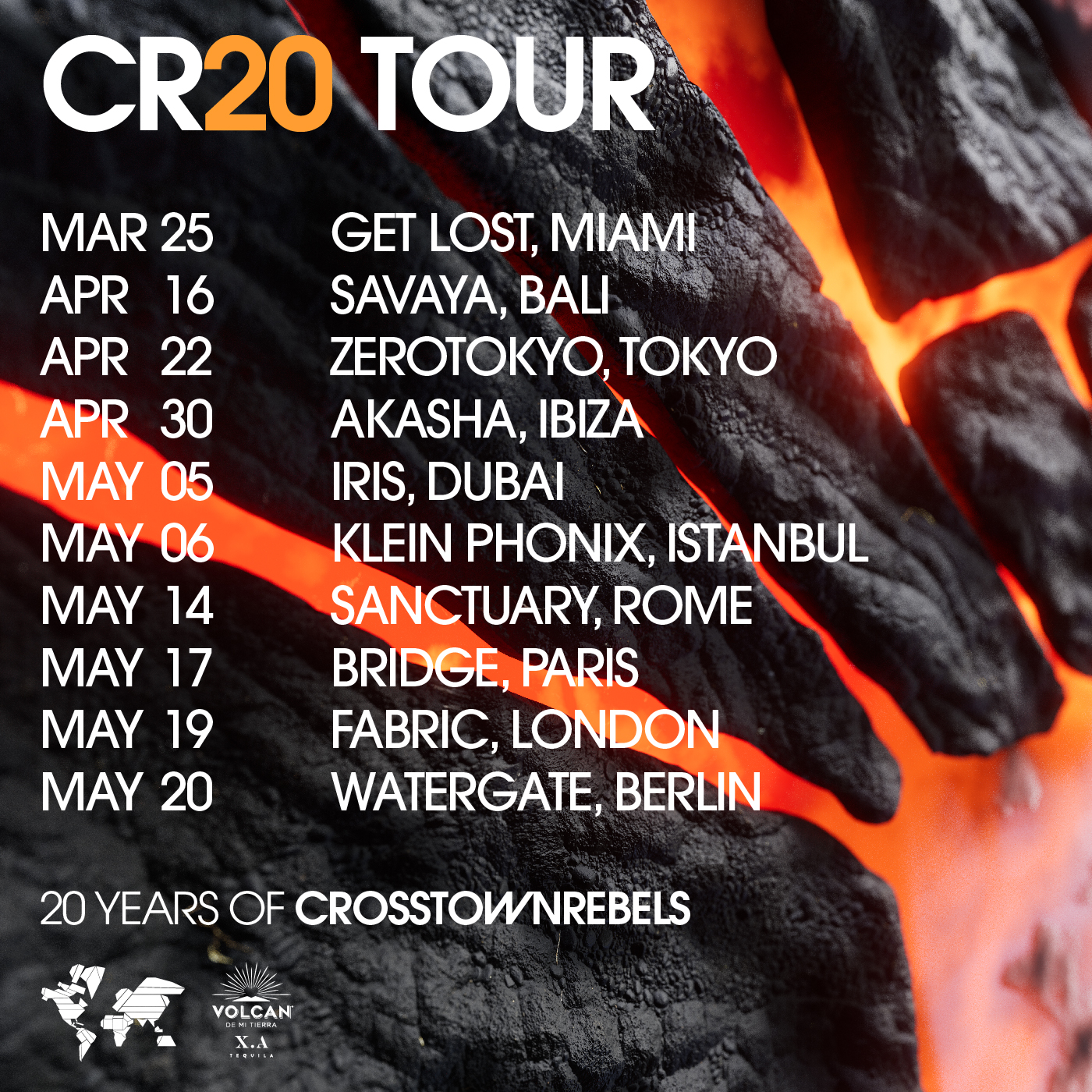 Crosstown Rebels’ 20th Anniversary Tour Takes Over 10 Party Cities with Top DJs and Epic Lineup