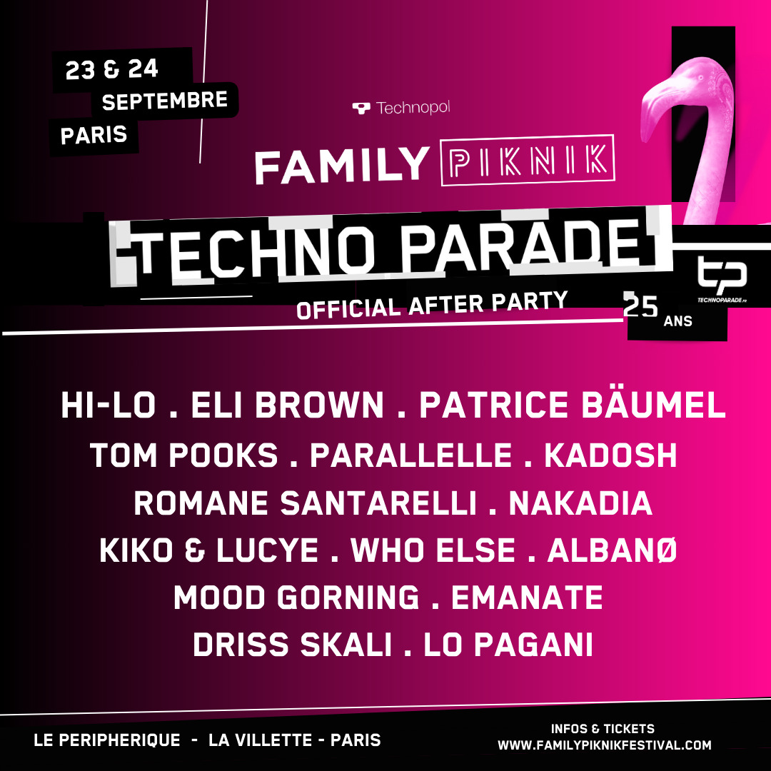 Family Piknik enflamme Paris : 25 ans de Techno Parade et des Afters à ne pas manquer !