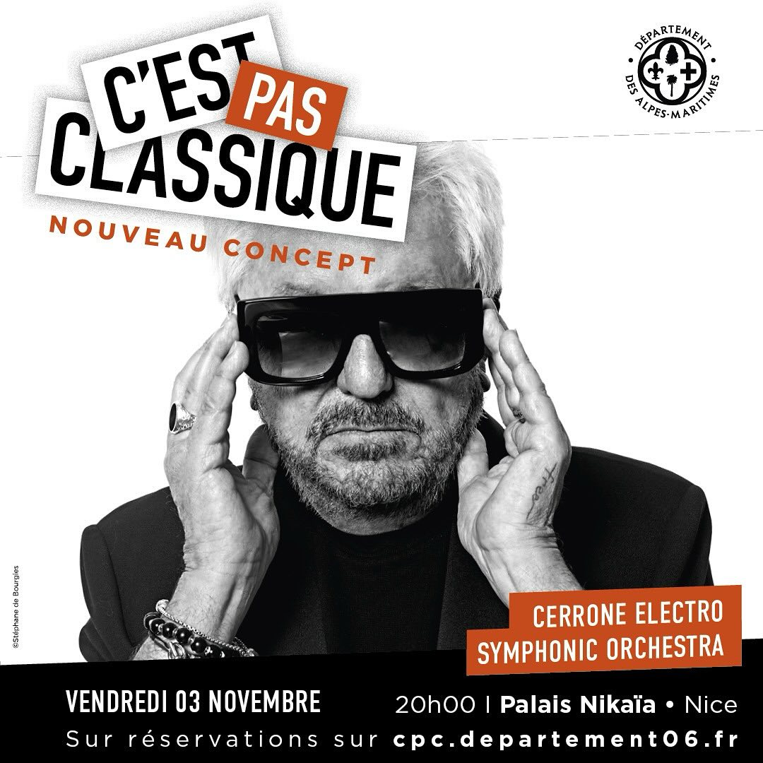 CERRONE à Nice: Un Concert Électro Symphonique Inédit !