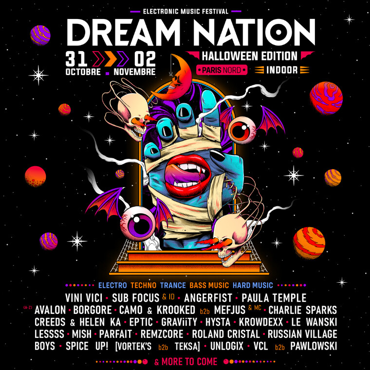 Dream Nation Festival : Le Début du Line-Up pour Halloween 2024 !
